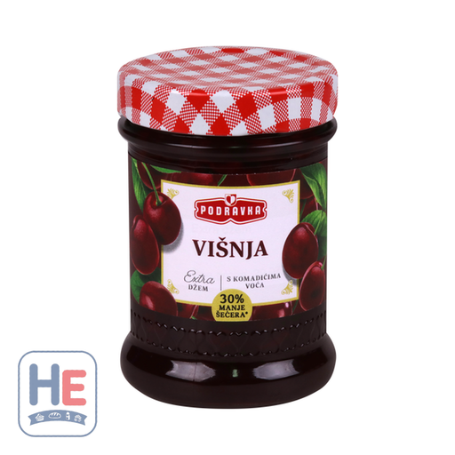 Podravka Extra Sour Cherry Jam 320g (11.3oz) | HE hero 3856020253103