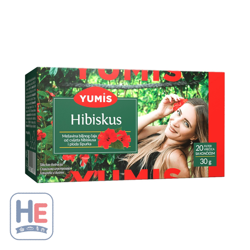 Yumis Hibiscus Tea, Serbian Herbal Blend 30g (1.1oz) | HE hero 8600101468284