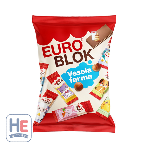 Swisslion Takovo Eurocrem Blok Happy Farm Chocolate Bites 140g (4.9oz) | HE hero 3875000050679