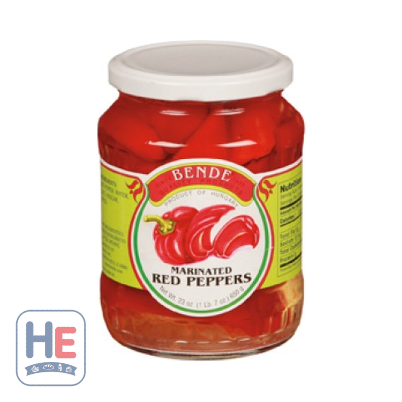 Bende Marinated Red Peppers 650g (22.9oz) | HE hero 746875024054