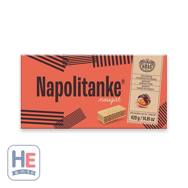 Kraš Napolitanke Hazelnut Cream Wafers 420g (14.8oz) | HE hero 853553005806