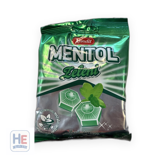 Kandit Mentol Zeleni Hard Menthol Candy 100g (3.5oz) | HE hero 3858881043466
