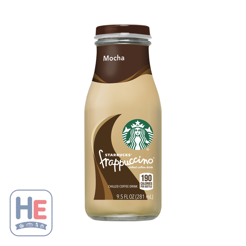 Starbucks Frappuccino Mocha Chilled Coffee Drink 281ml (9.5fl oz) | HE hero 12000006494