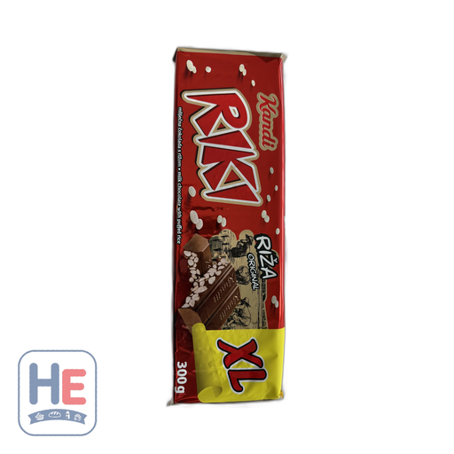 Kandi Riki Riza Original XL Milk Chocolate with Puffed Rice 300g (10.6oz) | HE hero 3858881040472