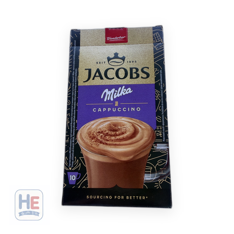 Jacobs Milka Cappuccino Instant Coffee Drink 10x18g 180g (6.3oz) | HE hero 8714599203309