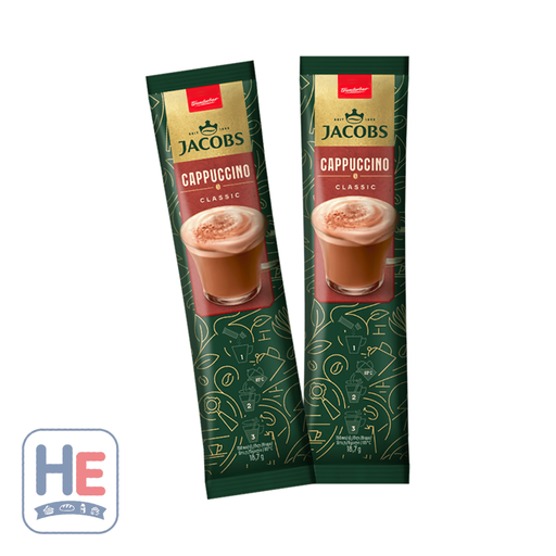 Jacobs Cappuccino Classic 10x18.7g 187g (6.6oz) | HE hero 8714599106365