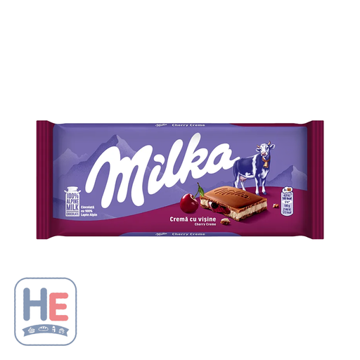Milka Cherry Cream Chocolate 100g (3.5oz) | HE hero 7622201098544